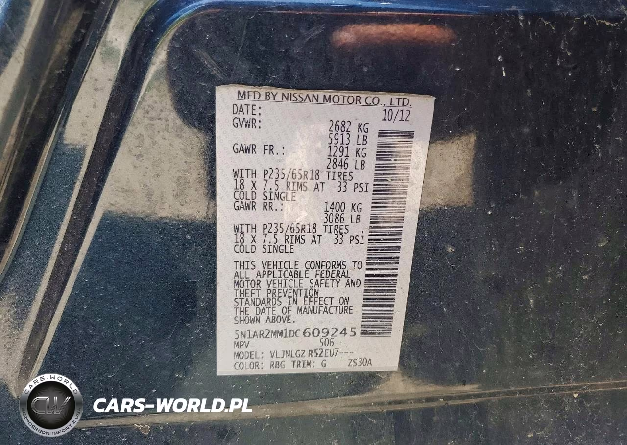 2013 Nissan Pathfinder S VIN:5N1AR2MM1DC609245 - 13