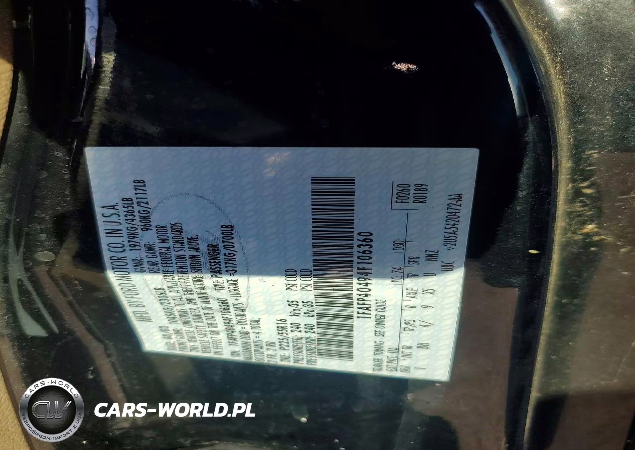 2004 Ford Mustang VIN:1FAFP40494F106360 - 12