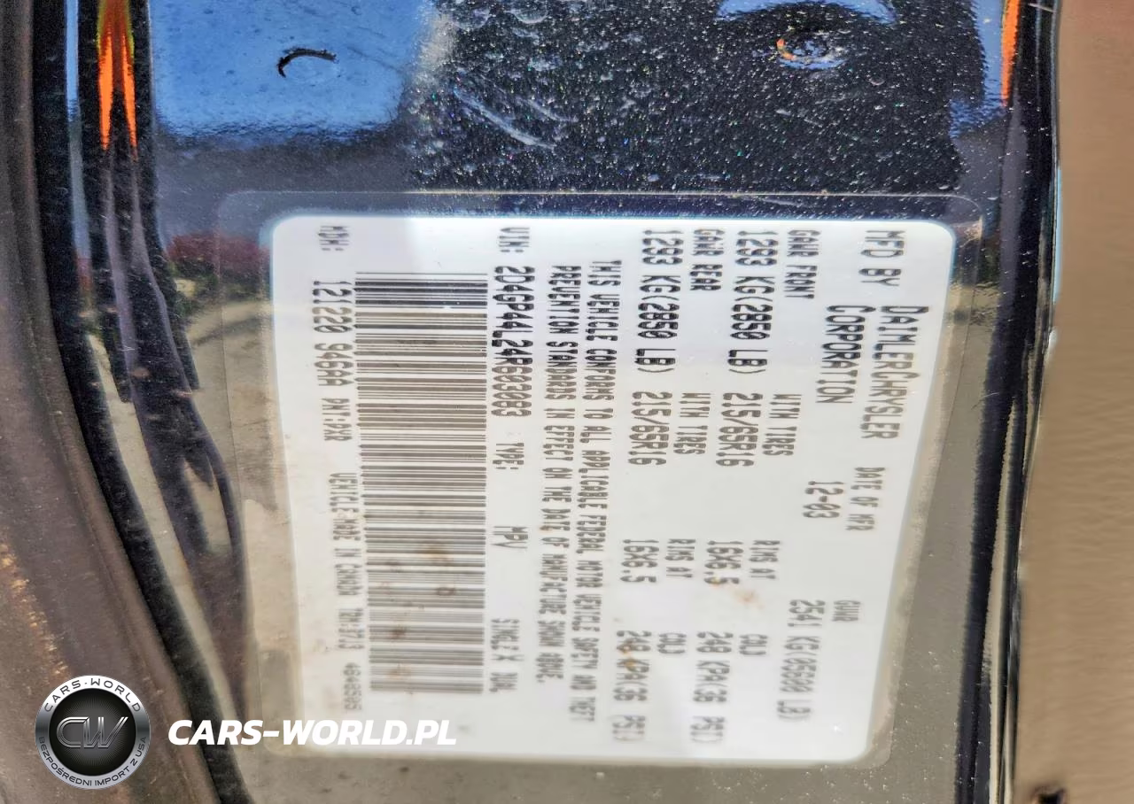 2004 Dodge Grand Caravan Sxt VIN:2D4GP44L24R603083 - 13