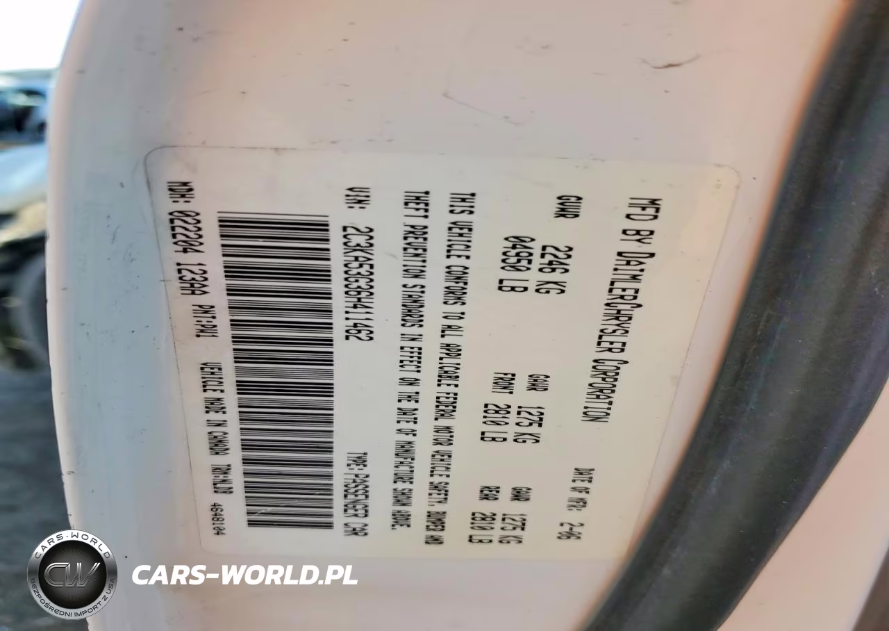 2006 Chrysler 300 Touring VIN:2C3KA53G36H411462 - 13