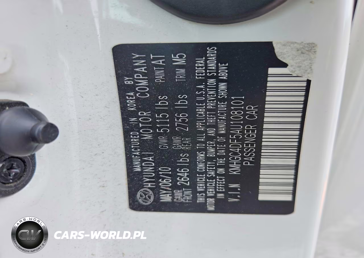 2010 Hyundai Genesis 4.6L VIN:KMHGC4DF5AU108101 - 12
