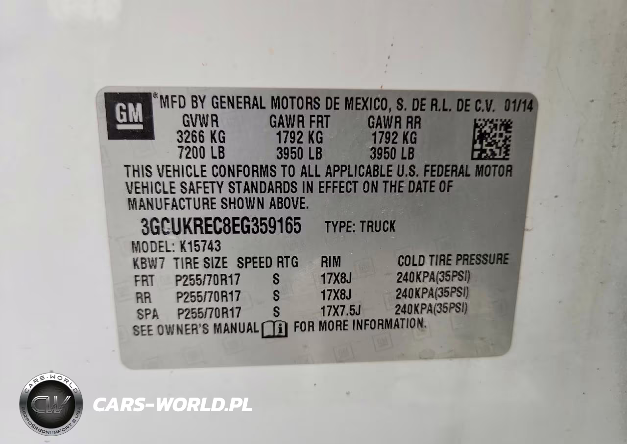 2014 Chevrolet Silverado K1500 Lt VIN:3GCUKREC8EG359165 - 12
