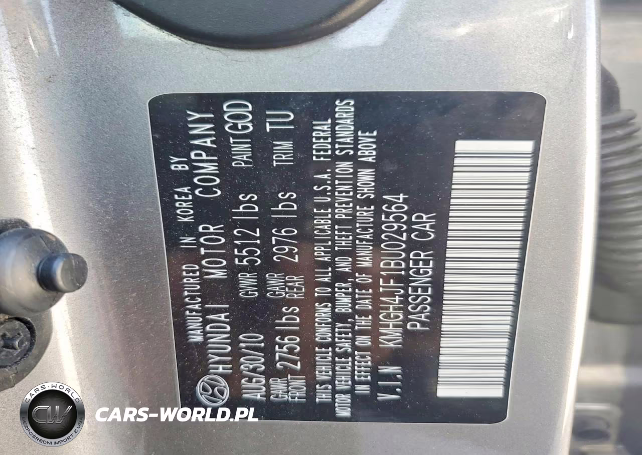 2011 Hyundai Equus Signature VIN:KMHGH4JF1BU029564 - 13