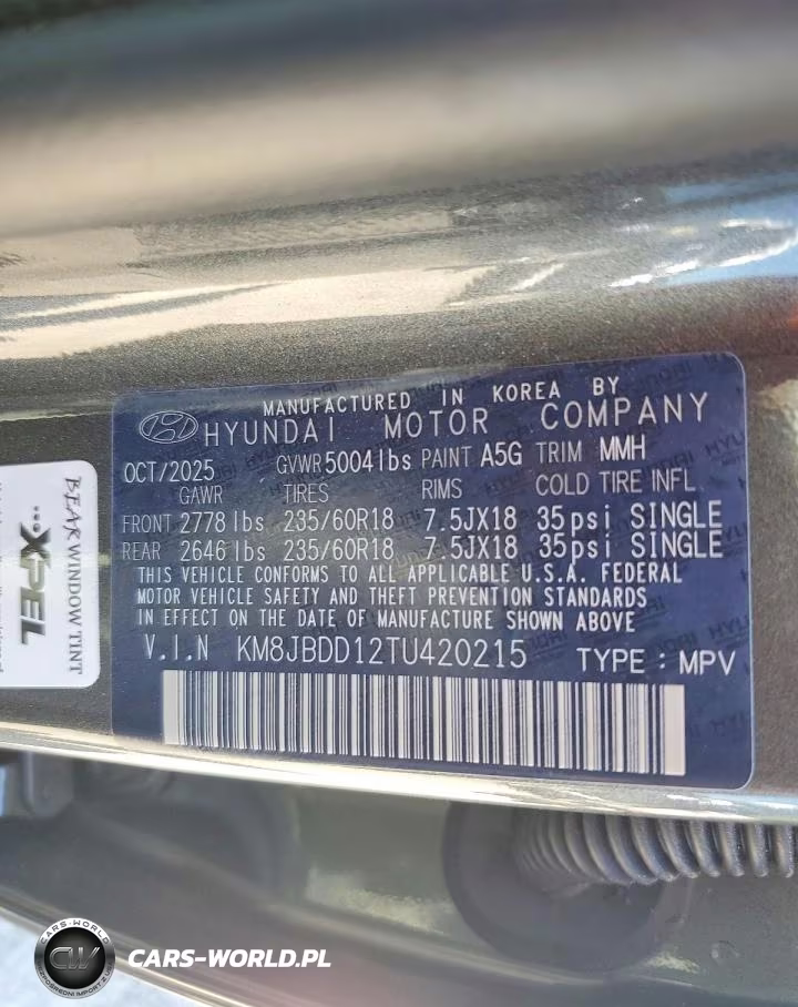 2026 Hyundai Tucson Sel VIN:KM8JBDD12TU420215 - 14