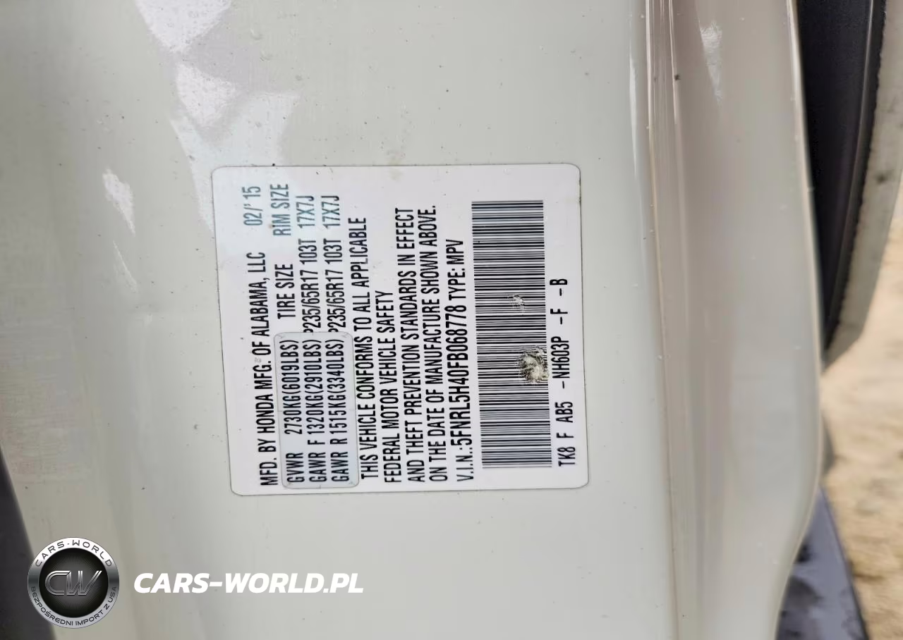 2015 Honda Odyssey Ex VIN:5FNRL5H40FB068778 - 13