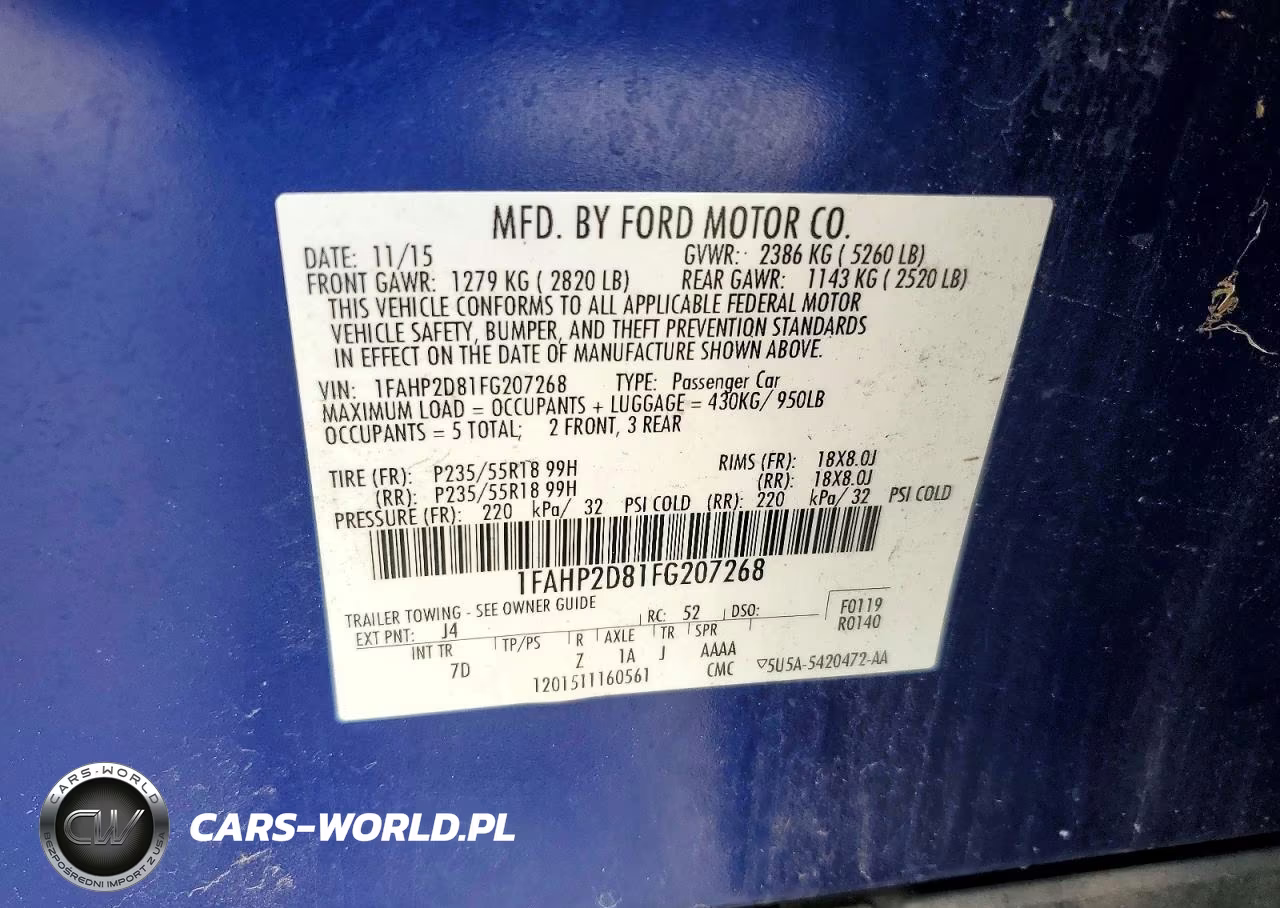 2015 Ford Taurus Se VIN:1FAHP2D81FG207268 - 12