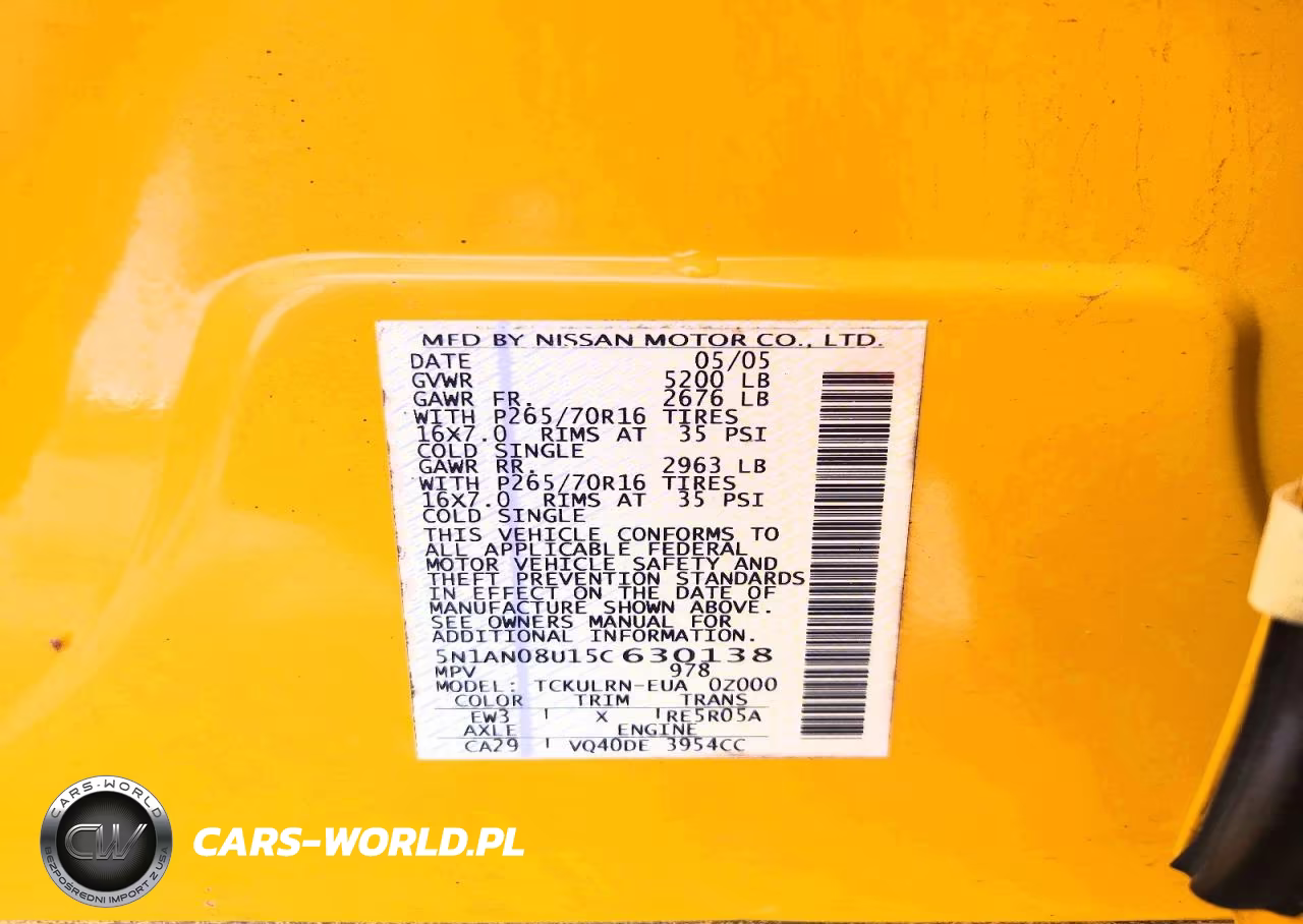 2005 Nissan Xterra S VIN:5N1AN08U15C630138 - 14