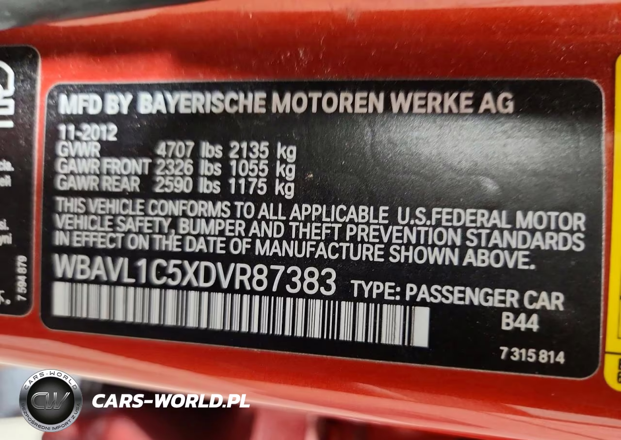 2013 BMW X1 xDrive28I VIN:WBAVL1C5XDVR87383 - 13