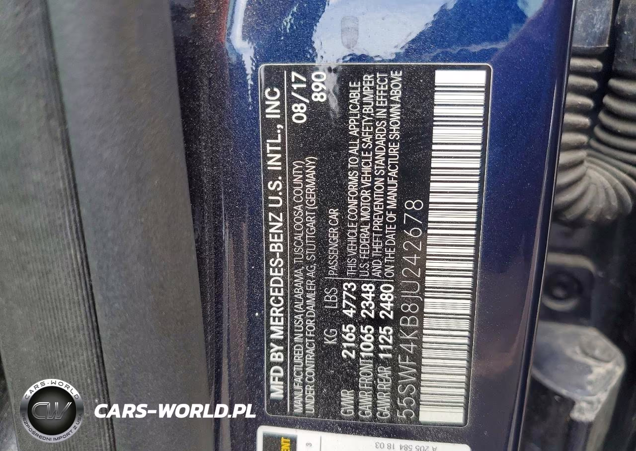 2018 Mercedes-Benz C 300 4Matic VIN:55SWF4KB8JU242678 - 12