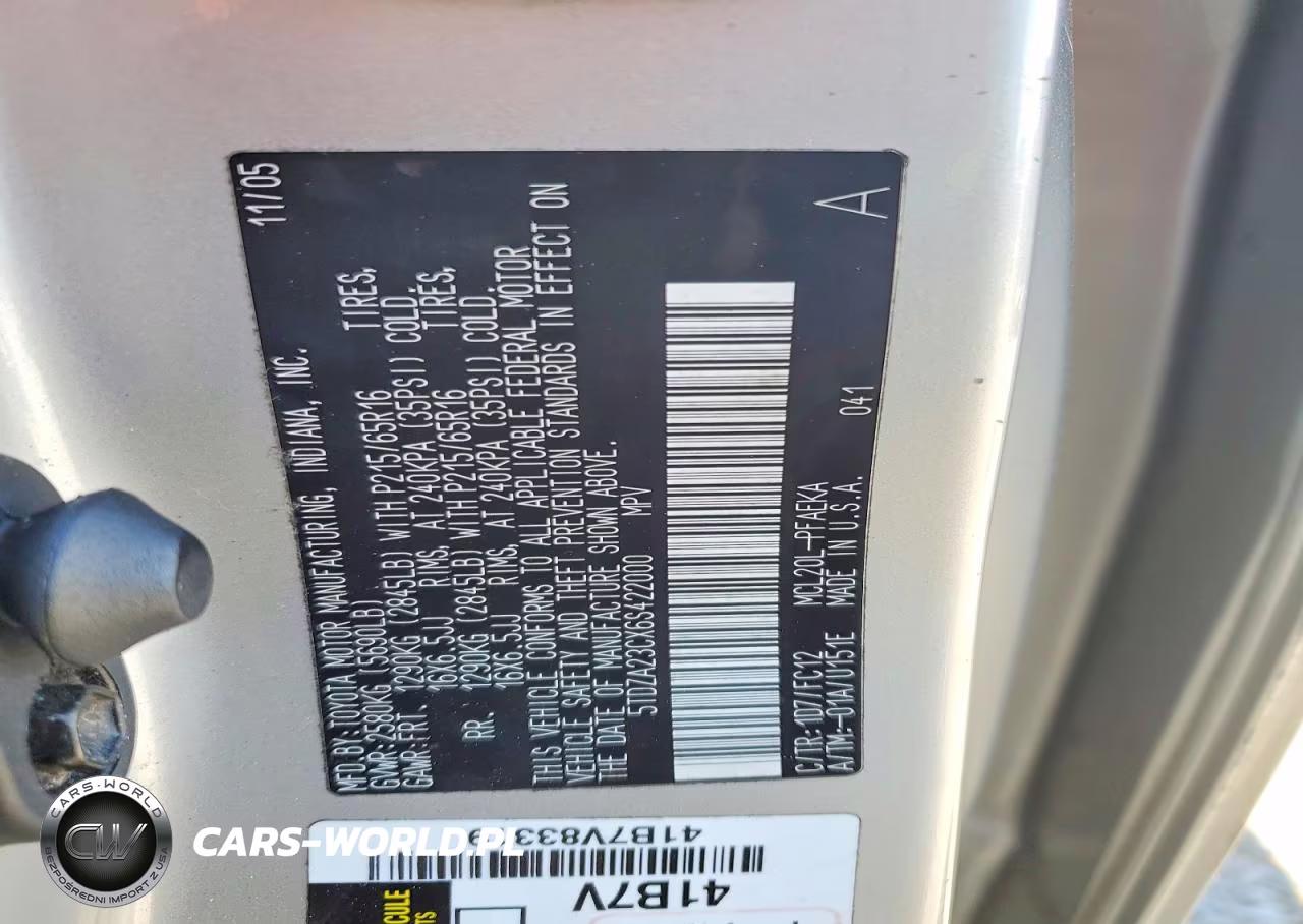 2006 Toyota Sienna Le 7 Passenger VIN:5TDZA23CX6S422000 - 13