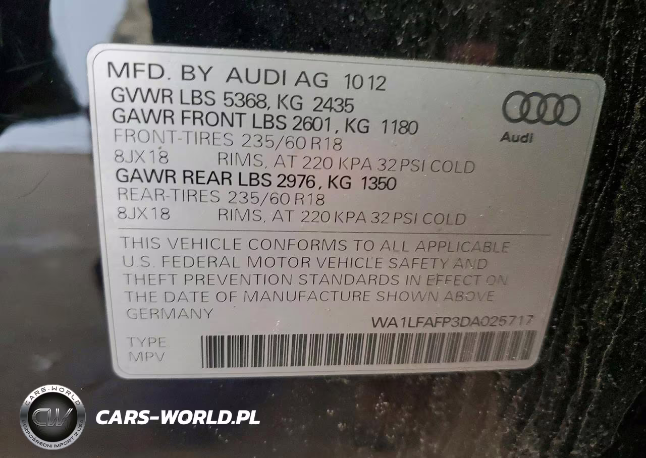 2013 Audi Q5 Premium Plus VIN:WA1LFAFP3DA025717 - 13