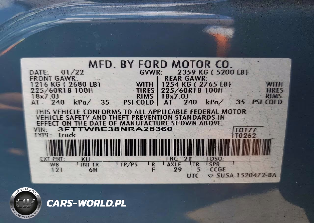 2022 Ford Maverick Xl VIN:3FTTW8E38NRA28360 - 13