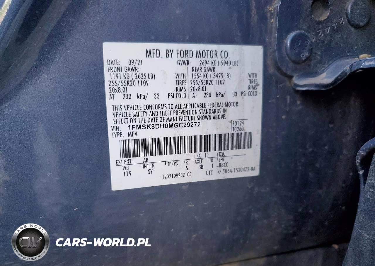 2021 Ford Explorer Xlt VIN:1FMSK8DH0MGC29272 - 13