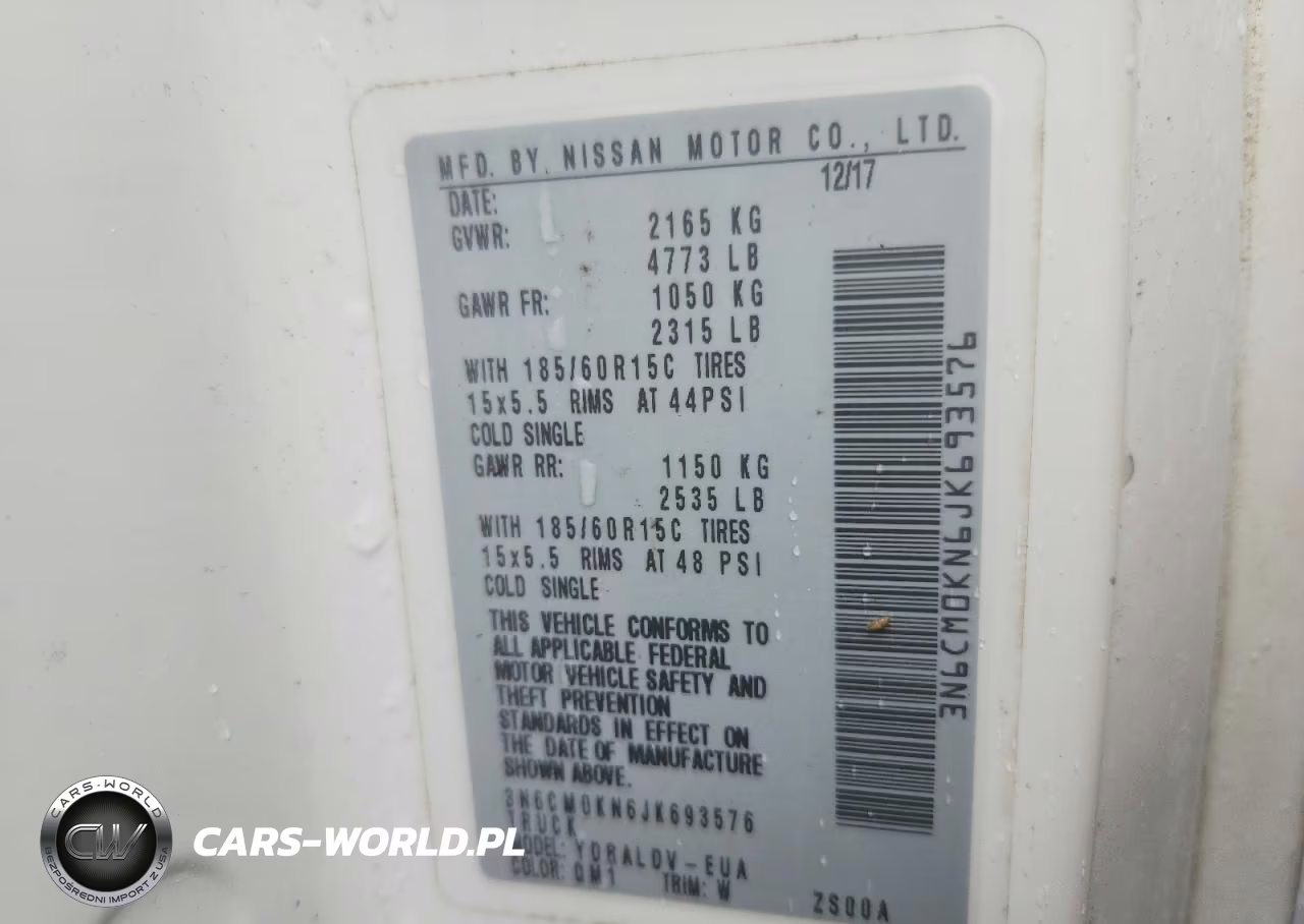 2018 Nissan Nv200 S VIN:3N6CM0KN6JK693576 - 12