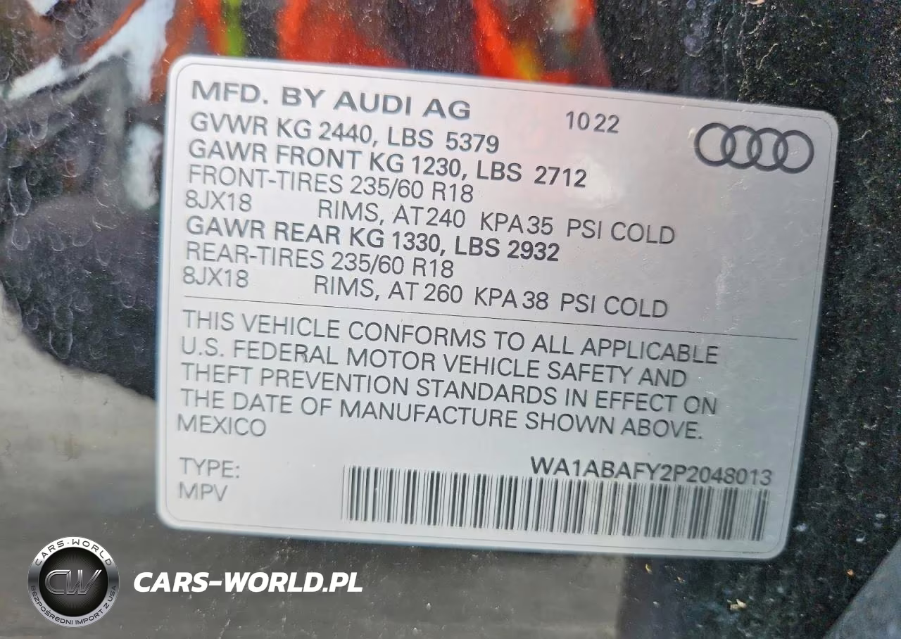 2023 Audi Q5 Premium 40 VIN:WA1ABAFY2P2048013 - 13