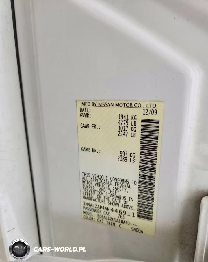 2010 Nissan Altima 2.5 VIN:1N4AL2AP4AN446911 - 13