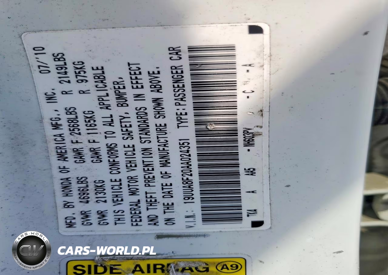 2010 Acura Tl VIN:19UUA8F20AA024351 - 12