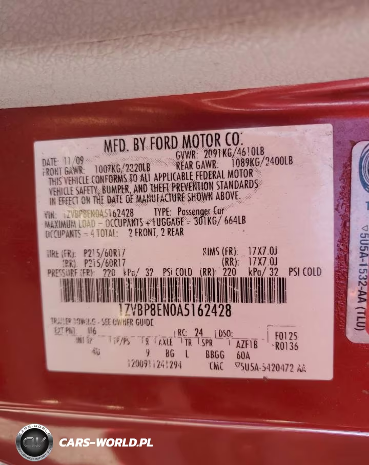 2010 Ford Mustang VIN:1ZVBP8EN0A5162428 - 12