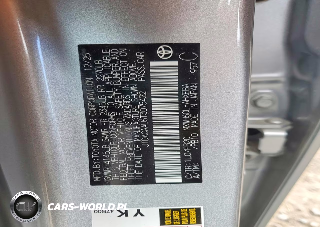 2026 Toyota Prius Le VIN:JTDACAAU6T3075422 - 12