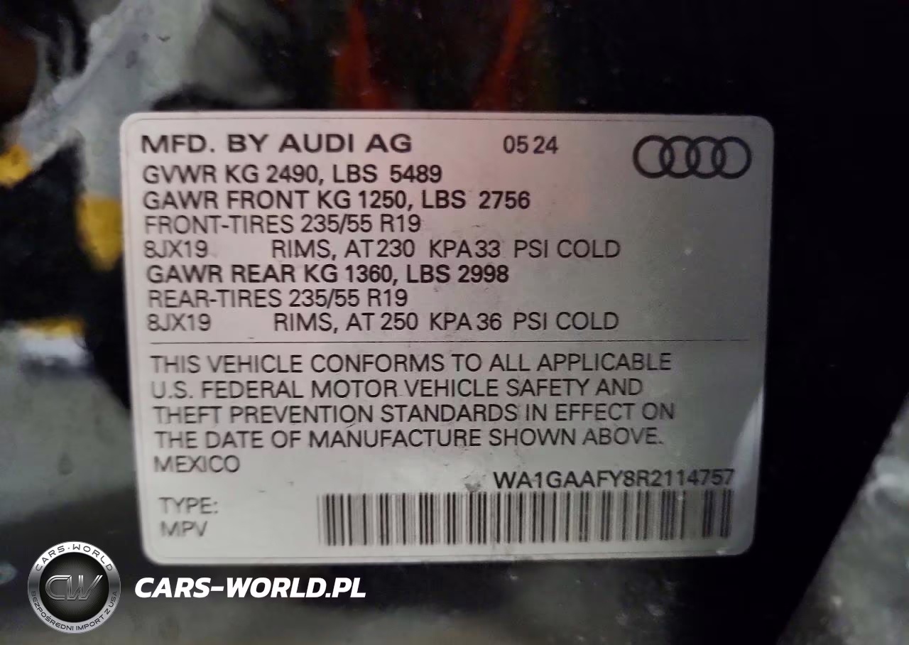 2024 Audi Q5 Premium 45 VIN:WA1GAAFY8R2114757 - 13