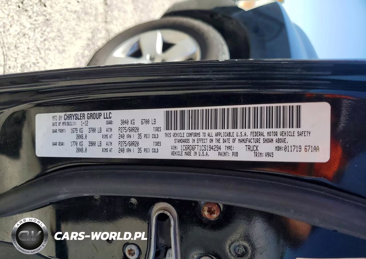 2012 Dodge Ram 1500 St VIN:1C6RD6FT1CS194294 - 12