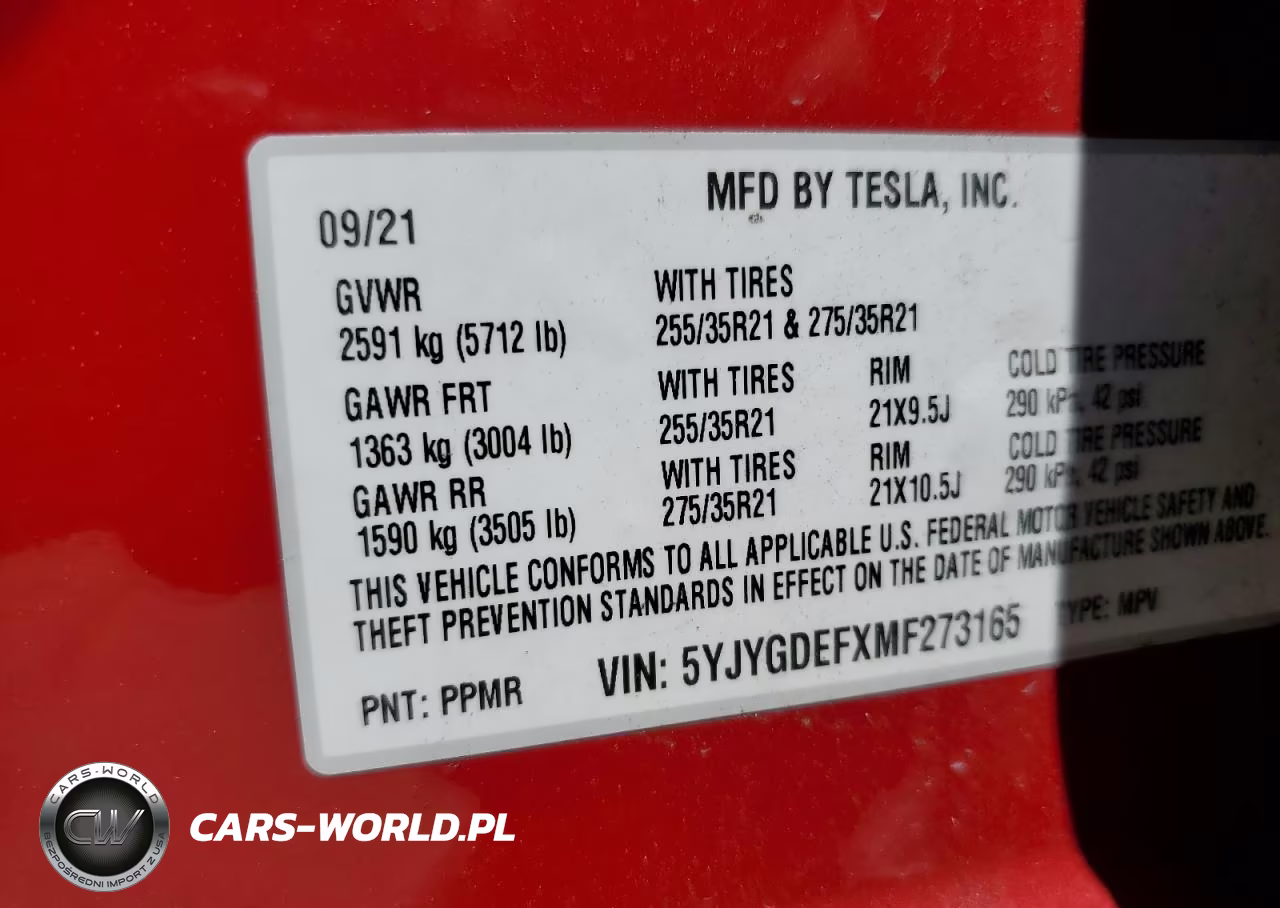 2021 Tesla Model Y VIN:5YJYGDEFXMF273165 - 13