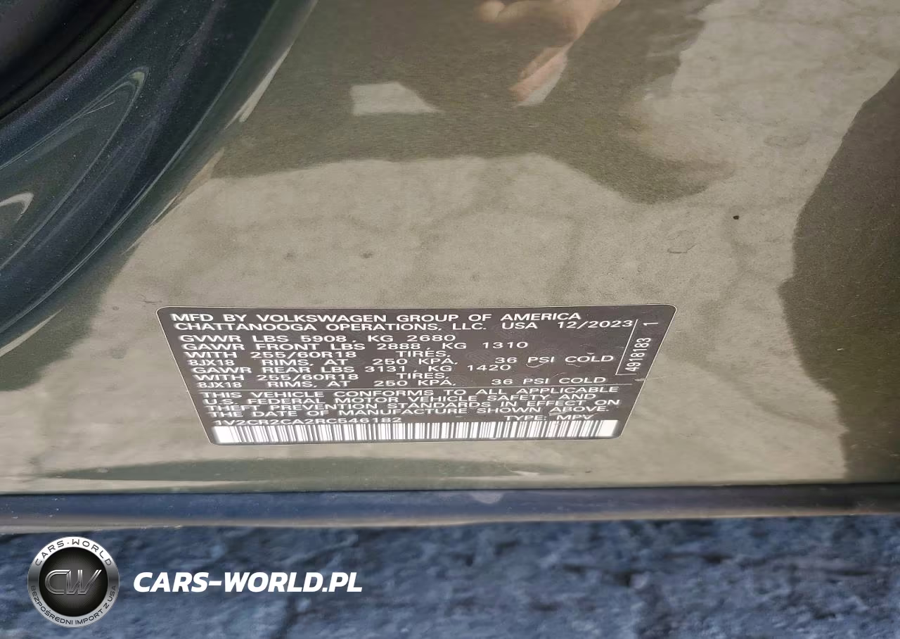 2024 Volkswagen Atlas Peak Edition Se VIN:1V2CR2CA2RC546182 - 13