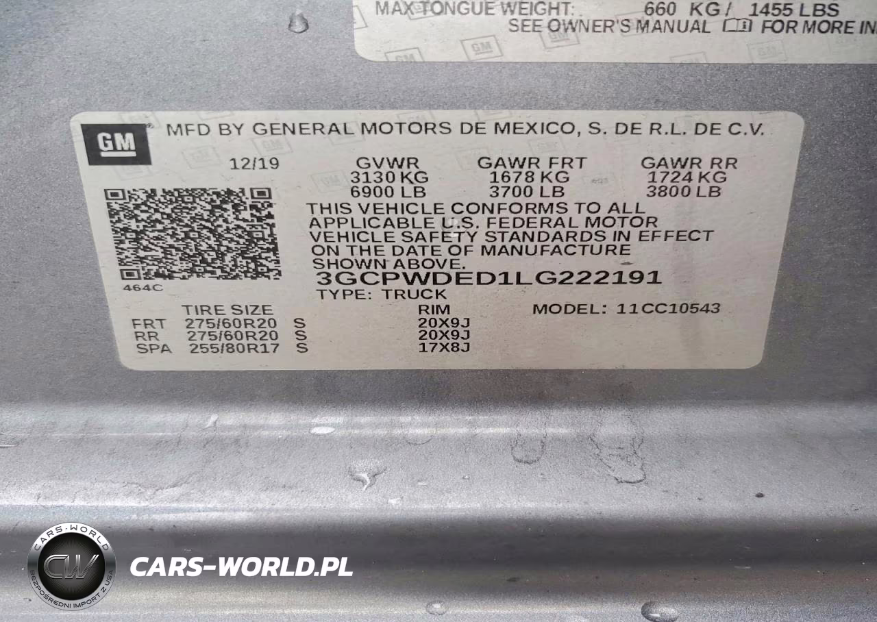 2020 Chevrolet Silverado C1500 Rst VIN:3GCPWDED1LG222191 - 12