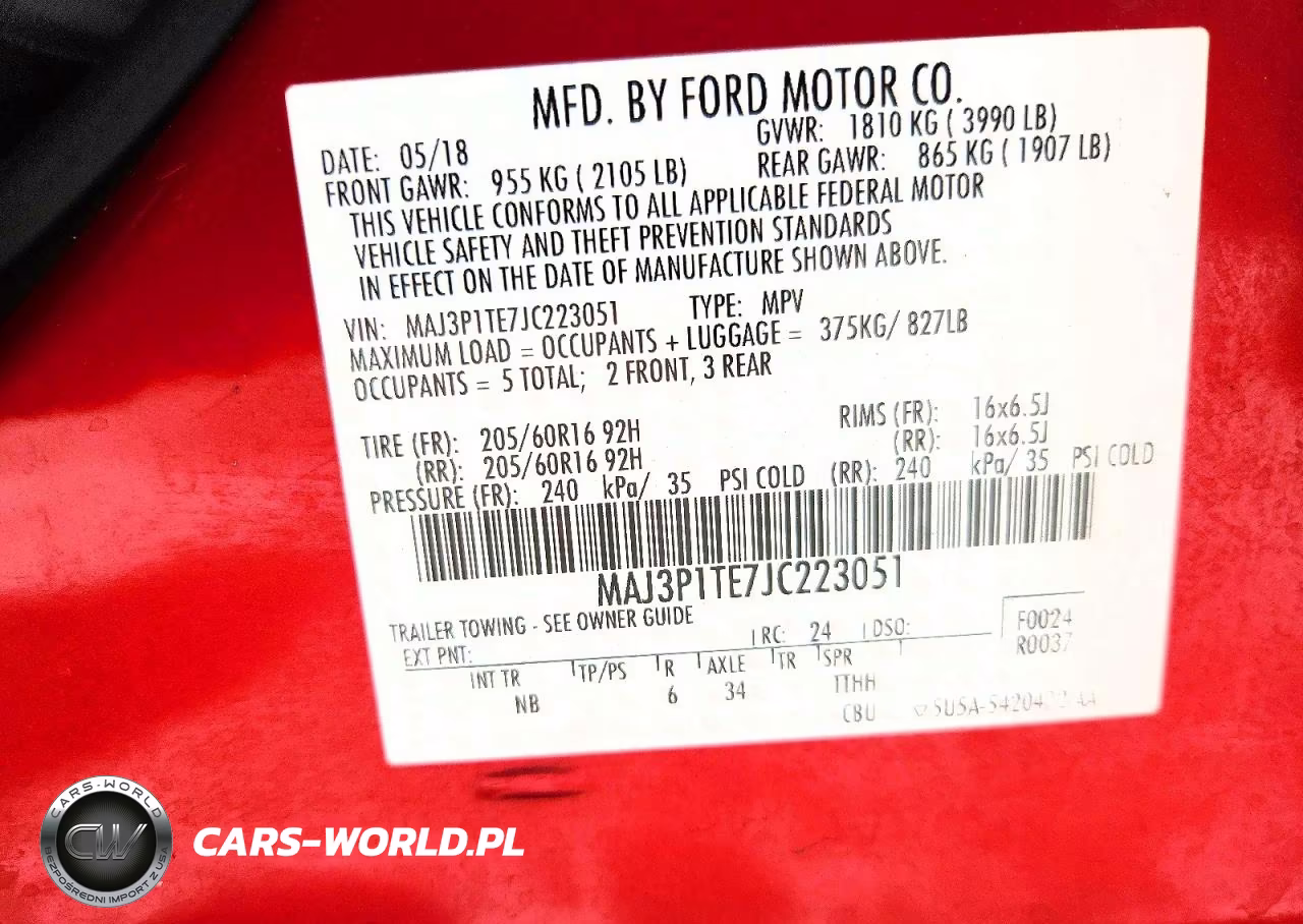 2018 Ford Ecosport Se VIN:MAJ3P1TE7JC223051 - 13