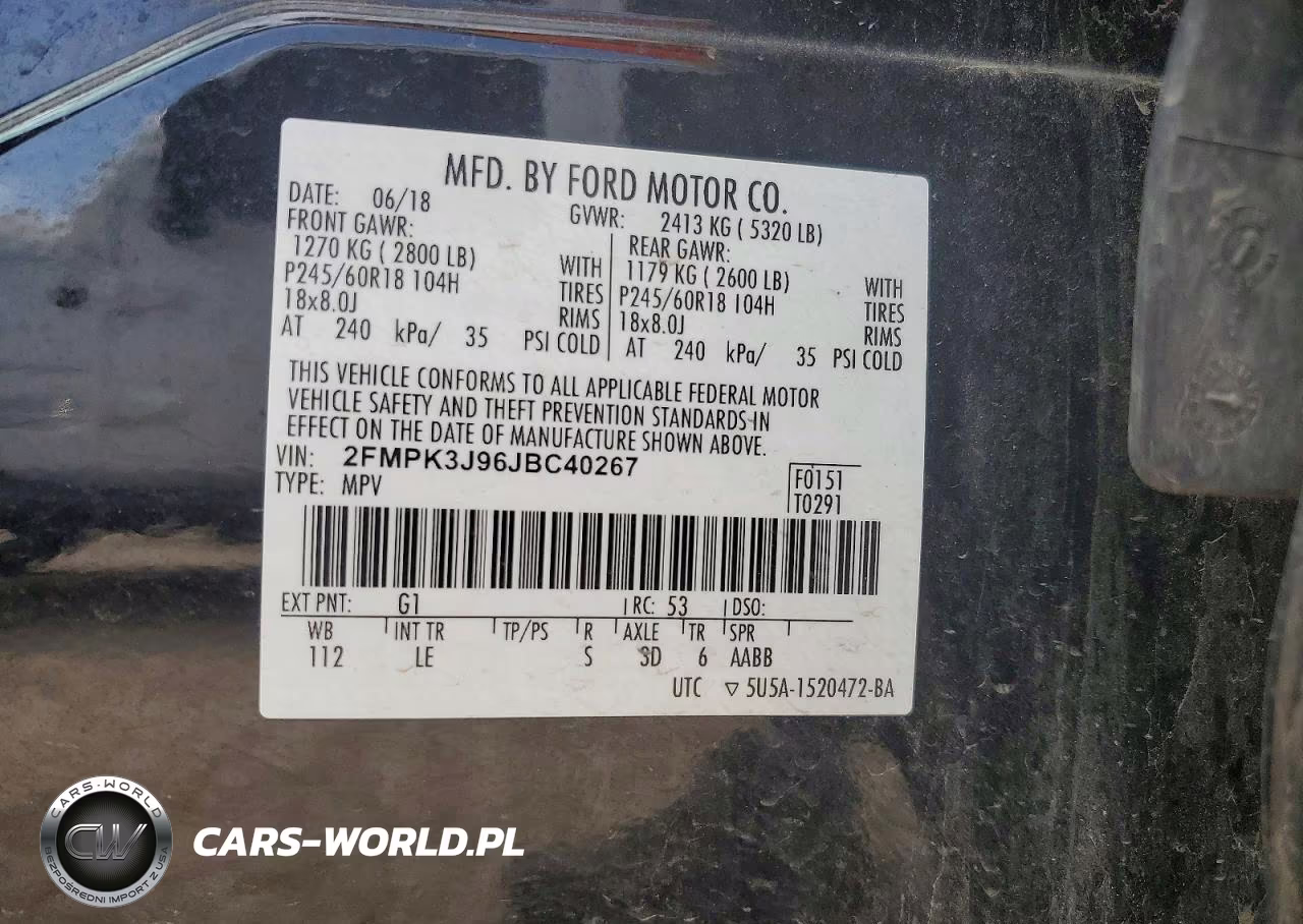 2018 Ford Edge Sel VIN:2FMPK3J96JBC40267 - 13