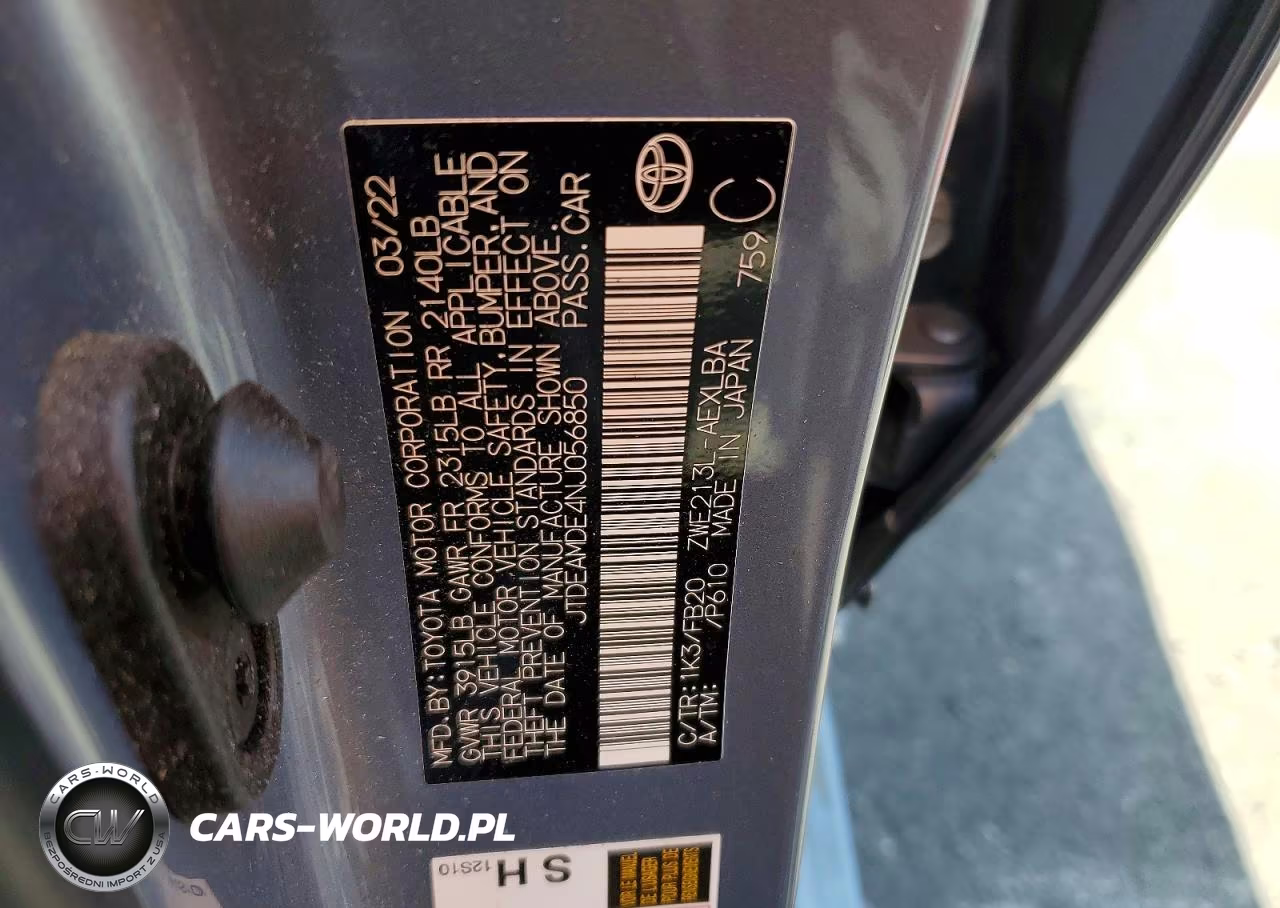 2022 Toyota Corolla Le VIN:JTDEAMDE4NJ056850 - 12