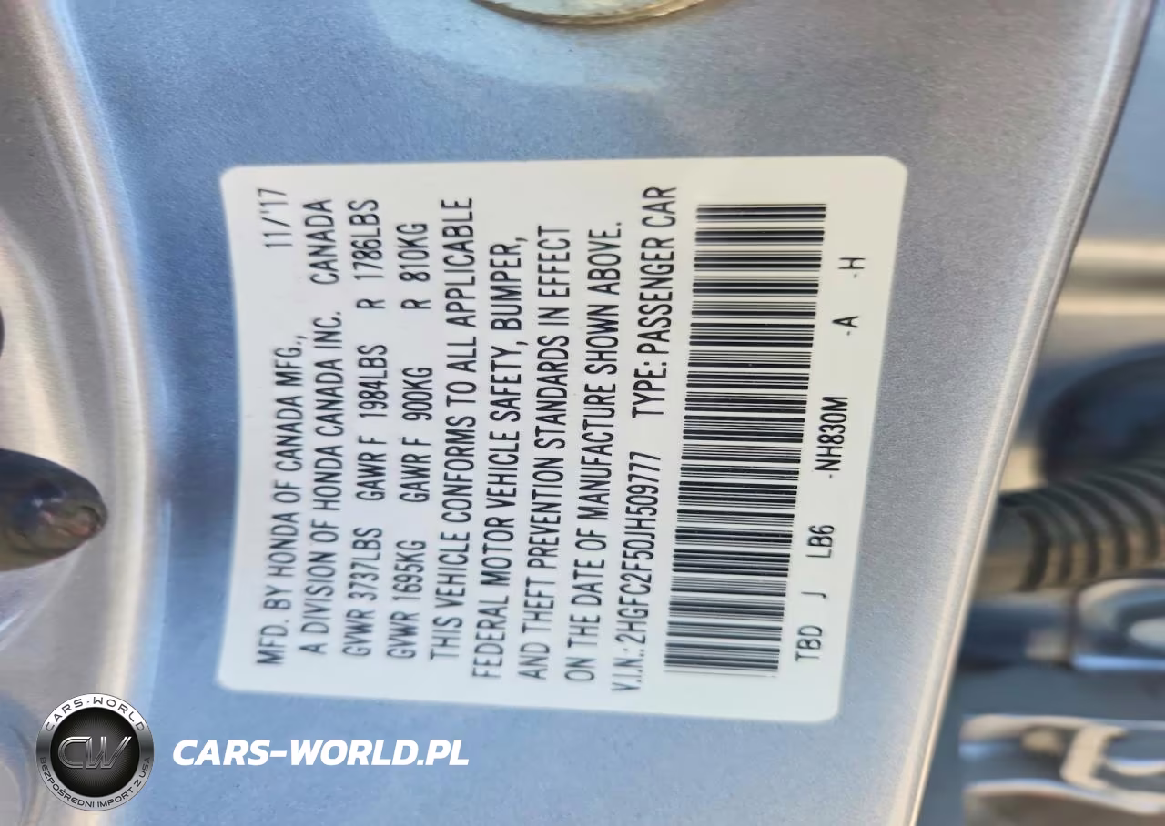 2018 Honda Civic Lx VIN:2HGFC2F50JH509777 - 12