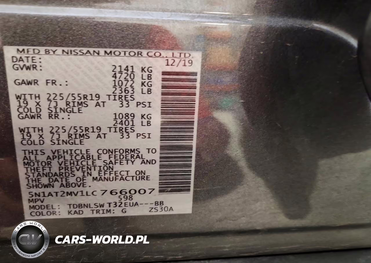 2020 Nissan Rogue Sl VIN:5N1AT2MV1LC766007 - 13