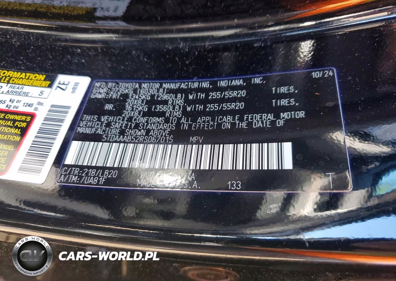 2024 Toyota Grand Highlander Platinum VIN:5TDAAAB52RS067015 - 13