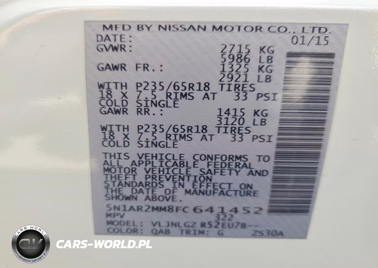 2015 Nissan Pathfinder Sl VIN:5N1AR2MM8FC641452 - 13