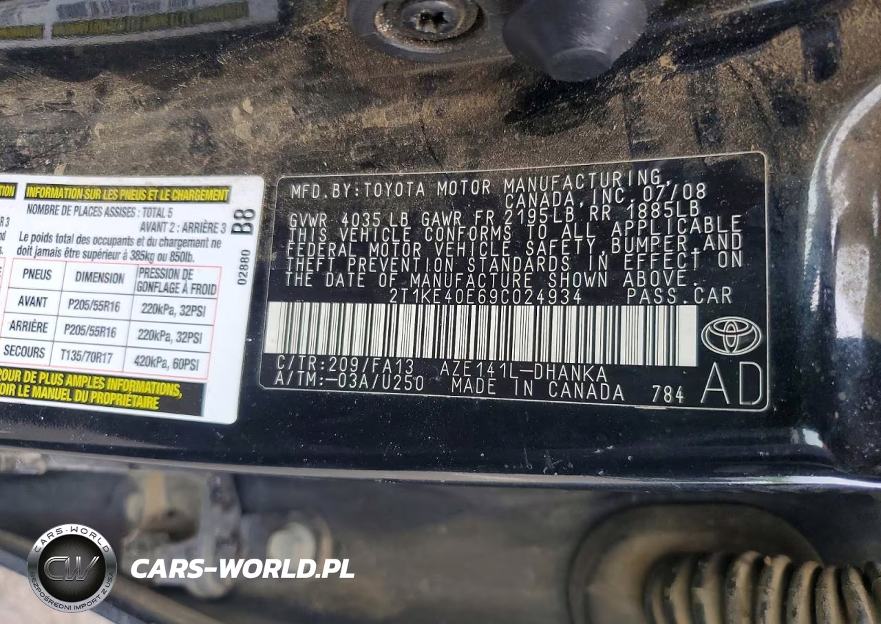 2009 Toyota Corolla Matrix S VIN:2T1KE40E69C024934 - 12