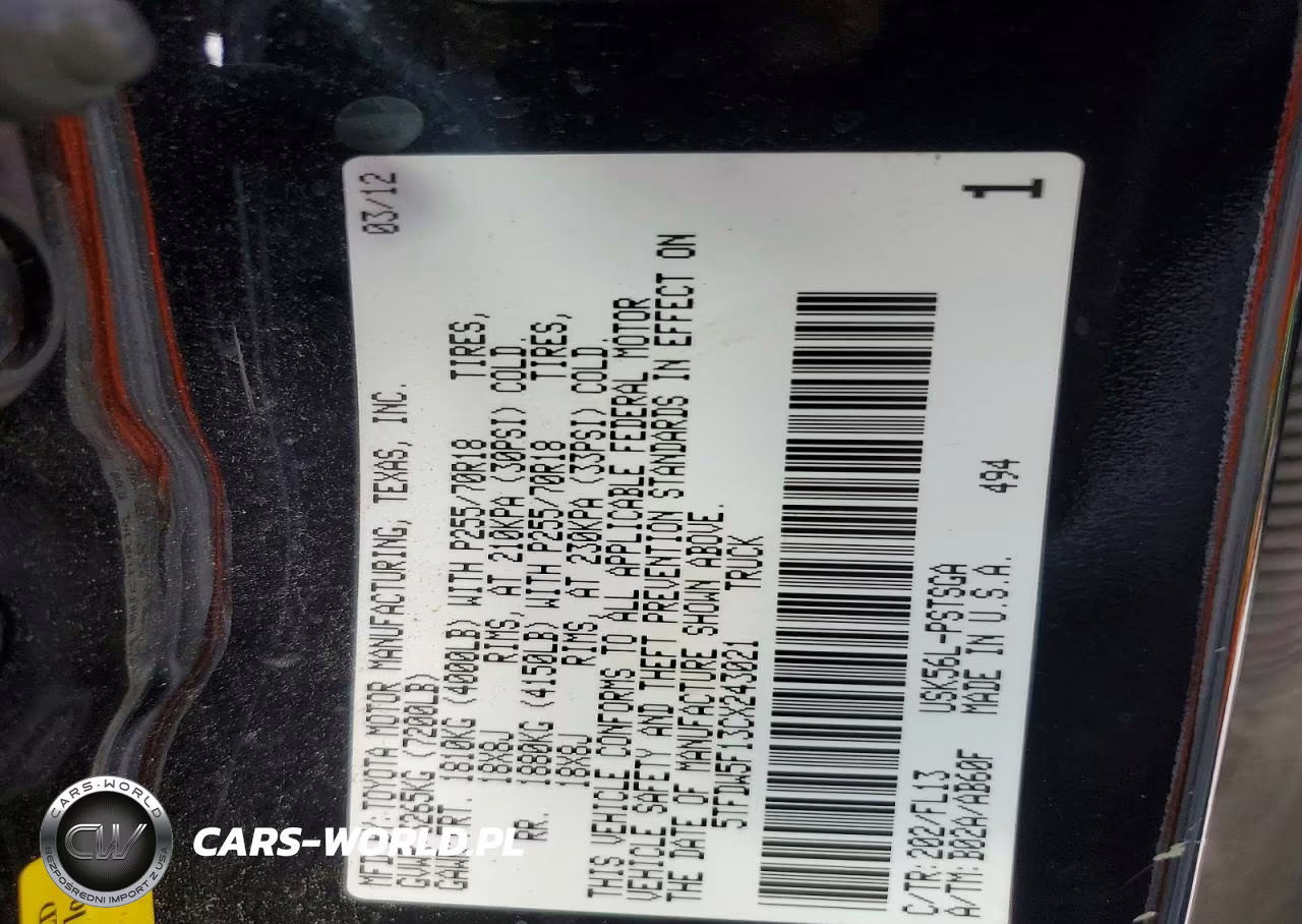 2012 Toyota Tundra Crewmax Sr5 VIN:5TFDW5F13CX243021 - 12