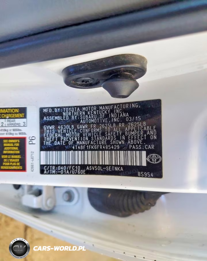 2015 Toyota Camry Le VIN:4T4BF1FK6FR485429 - 12
