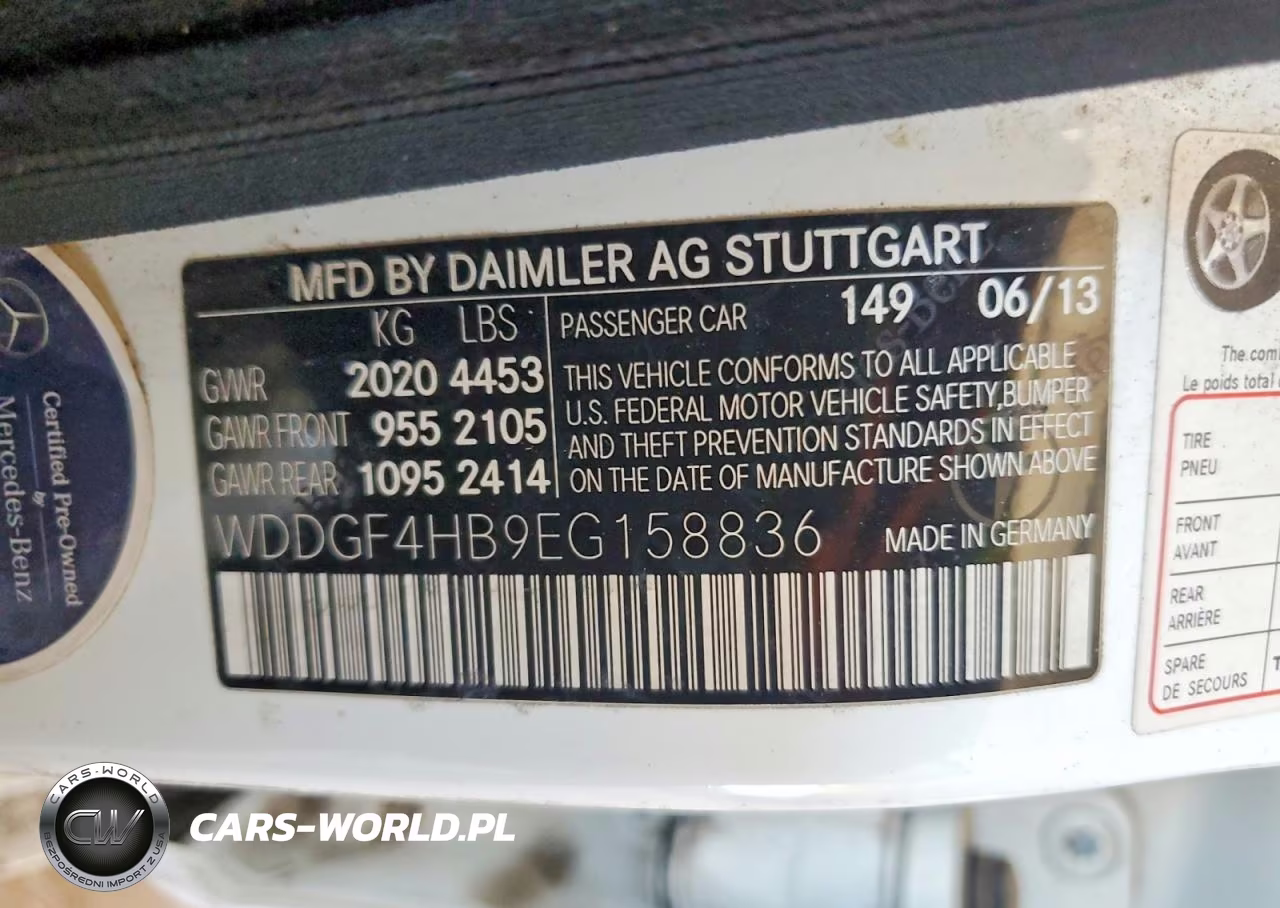 2014 Mercedes-Benz C 250 VIN:WDDGF4HB9EG158836 - 12