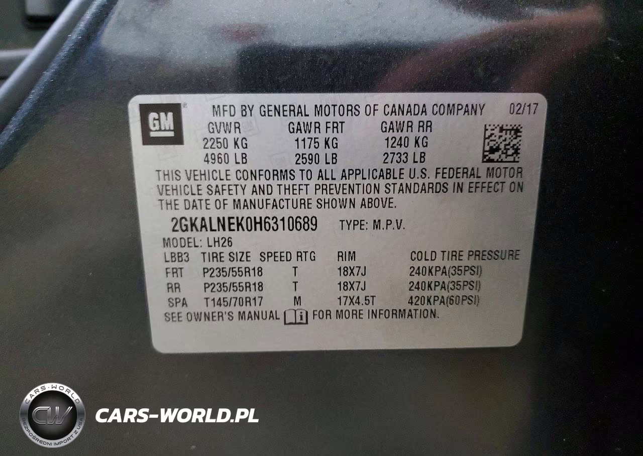2017 GMC Terrain Sle VIN:2GKALNEK0H6310689 - 13