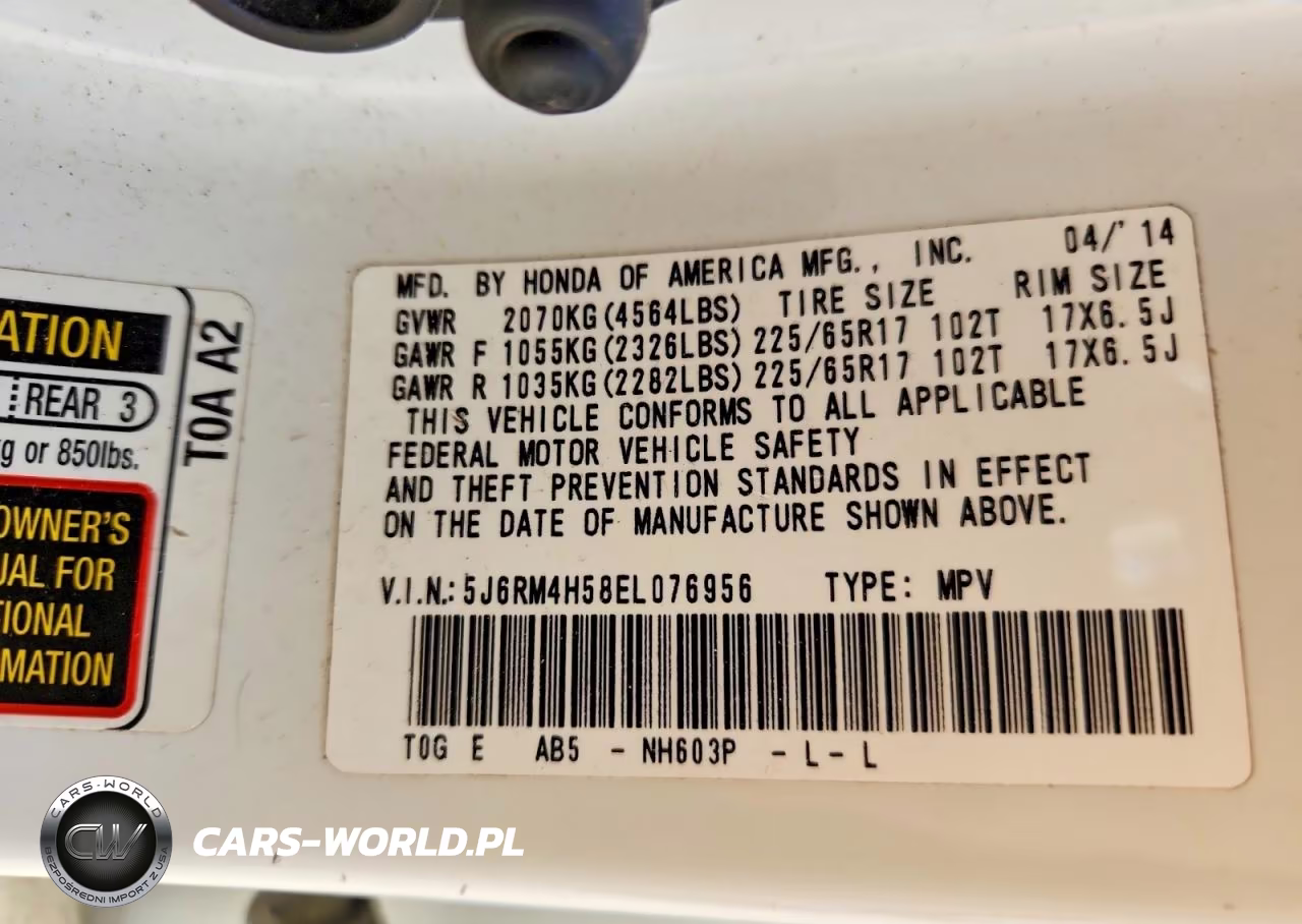 2014 Honda Cr-V Ex VIN:5J6RM4H58EL076956 - 13
