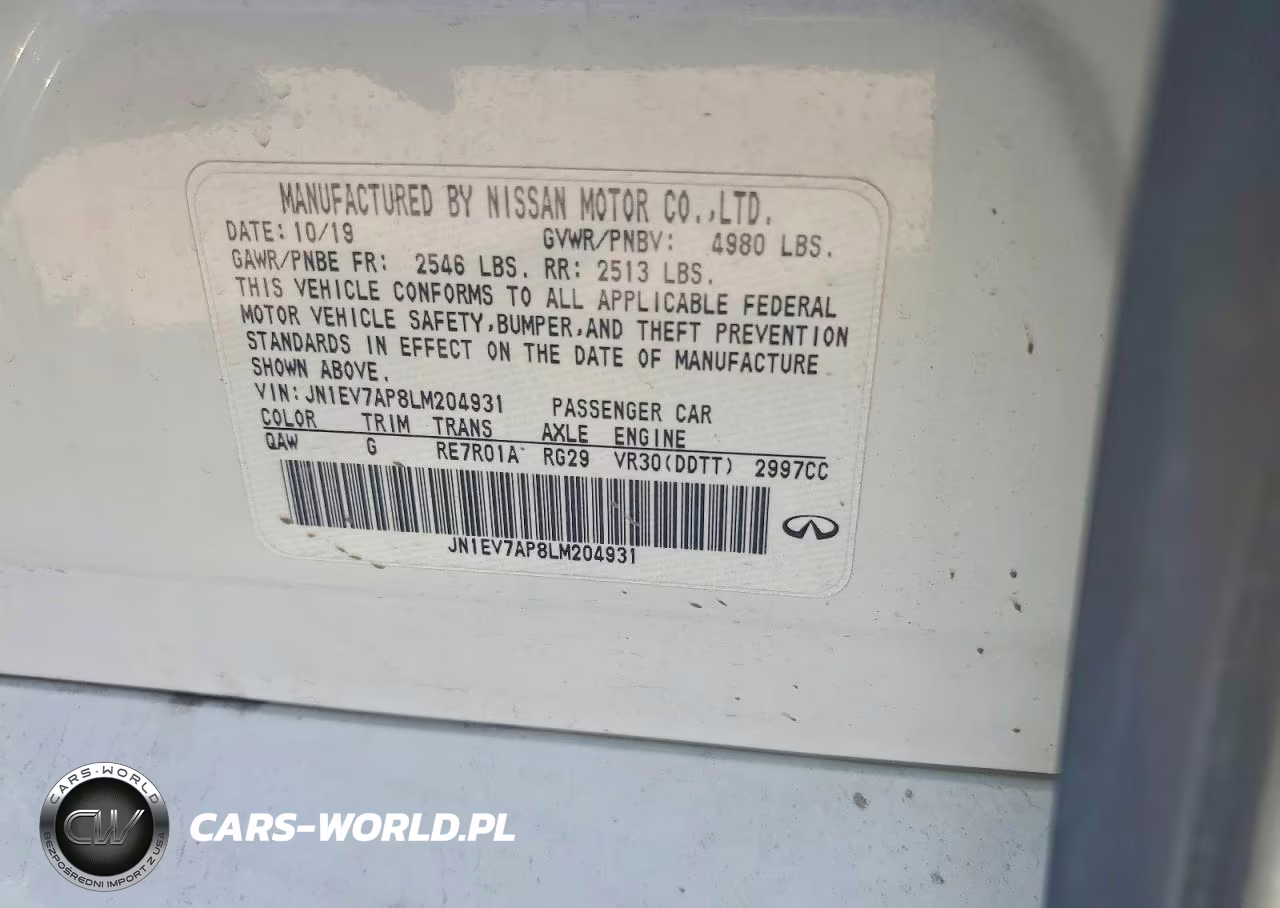 2020 Infiniti Q50 3.0T Luxe VIN:JN1EV7AP8LM204931 - 12