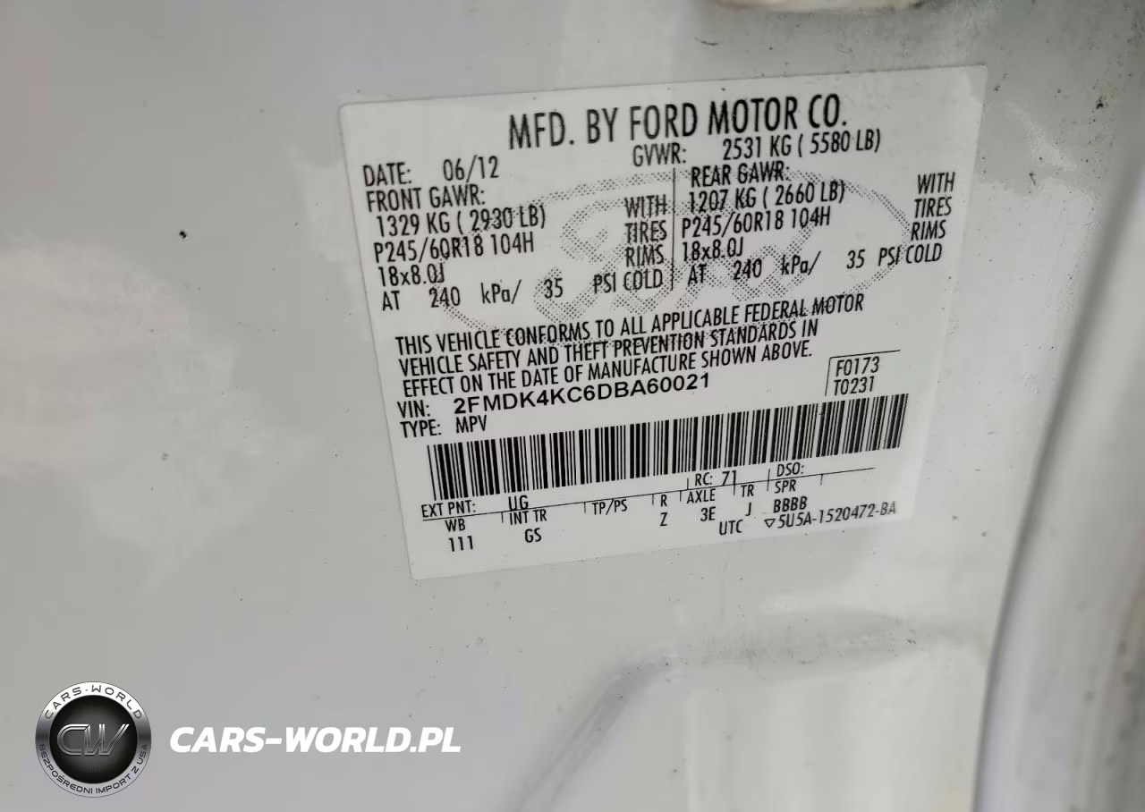 2013 Ford Edge Limited VIN:2FMDK4KC6DBA60021 - 13