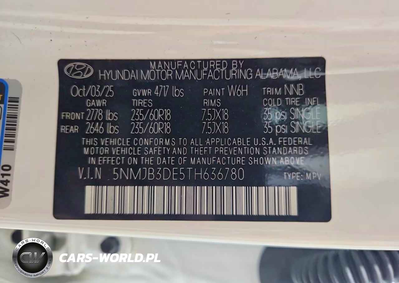 2026 Hyundai Tucson Sel VIN:5NMJB3DE5TH636780 - 14