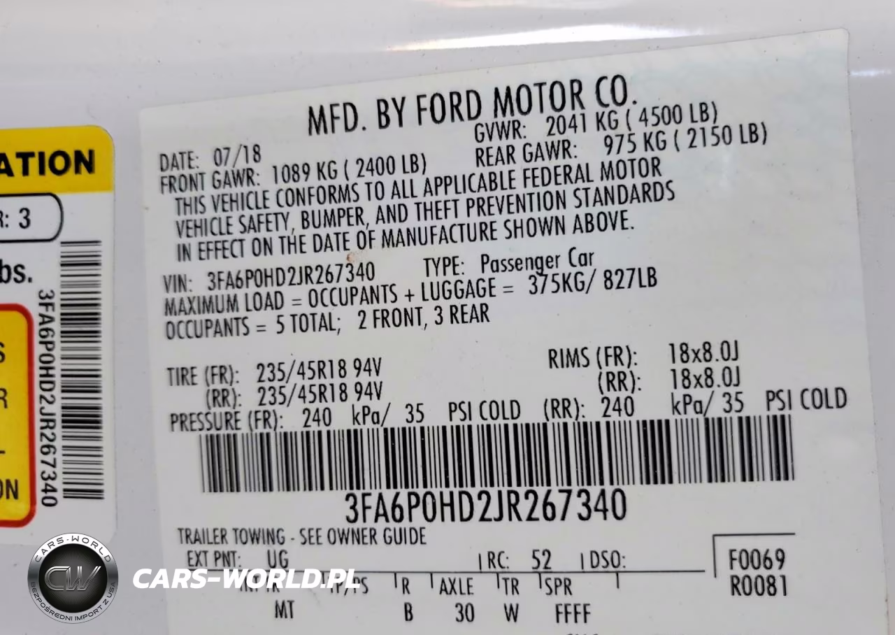 2018 Ford Fusion Se VIN:3FA6P0HD2JR267340 - 12