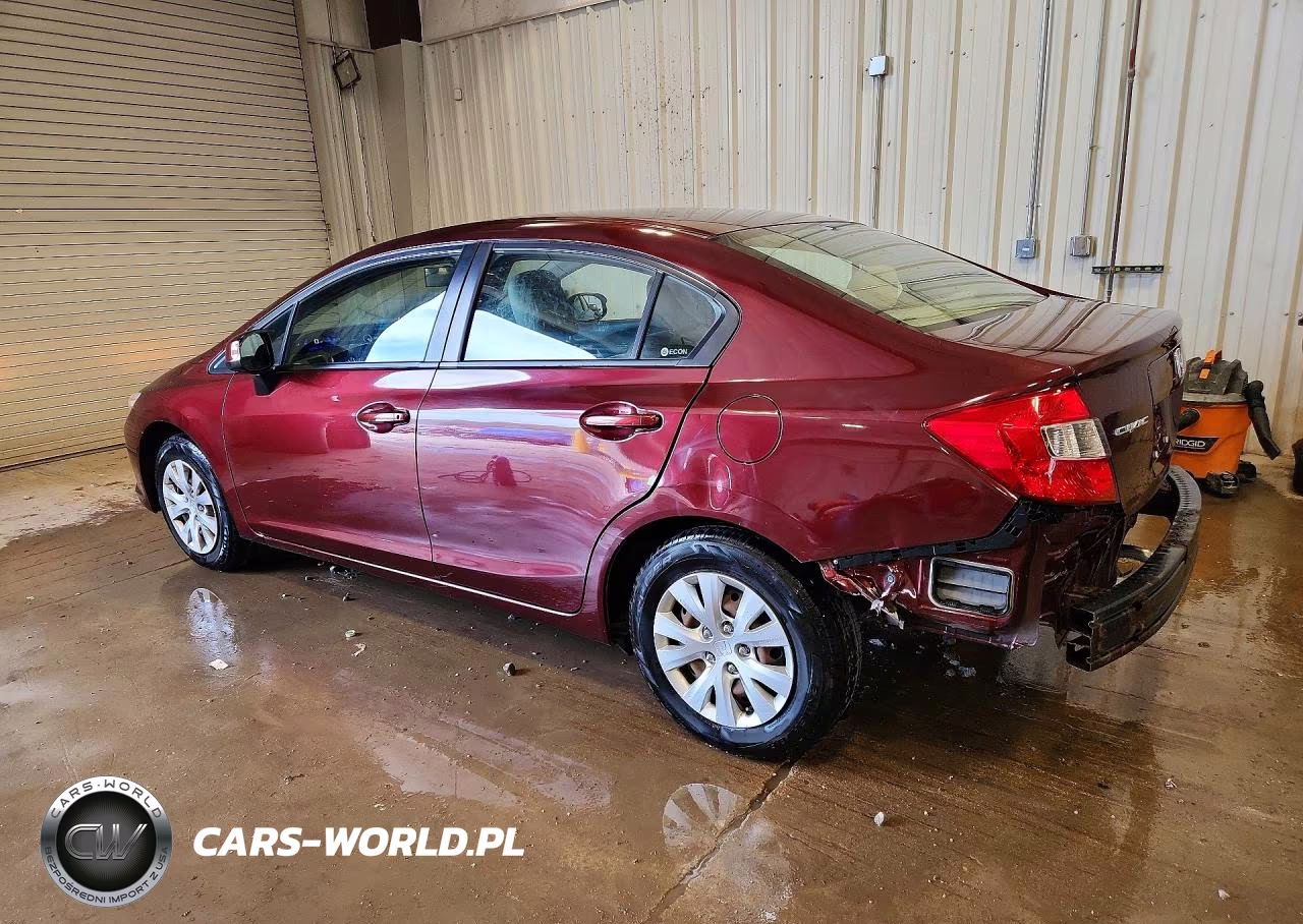 2012 Honda Civic Lx VIN:19XFB2F58CE089105 - 2