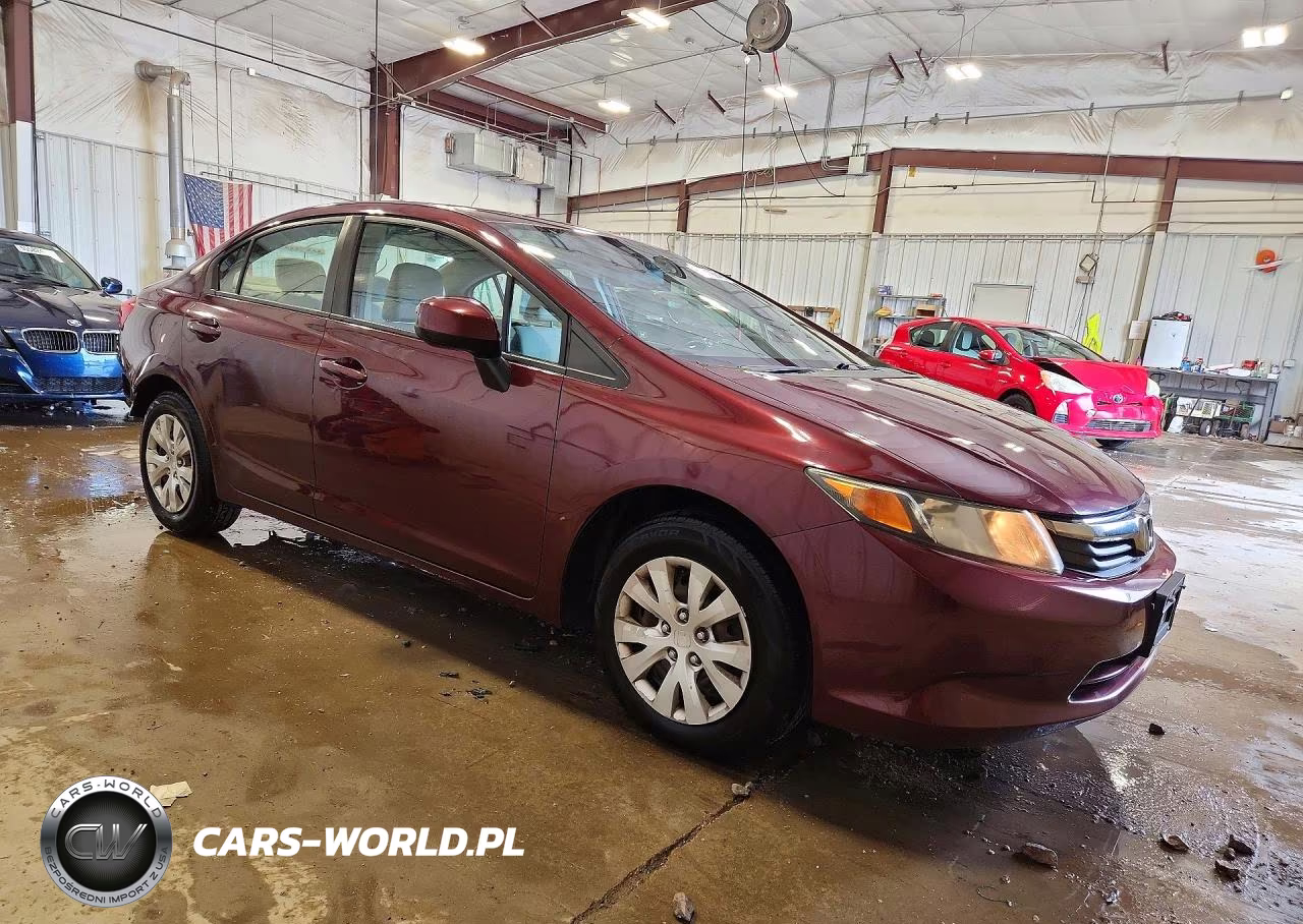 2012 Honda Civic Lx VIN:19XFB2F58CE089105 - 4