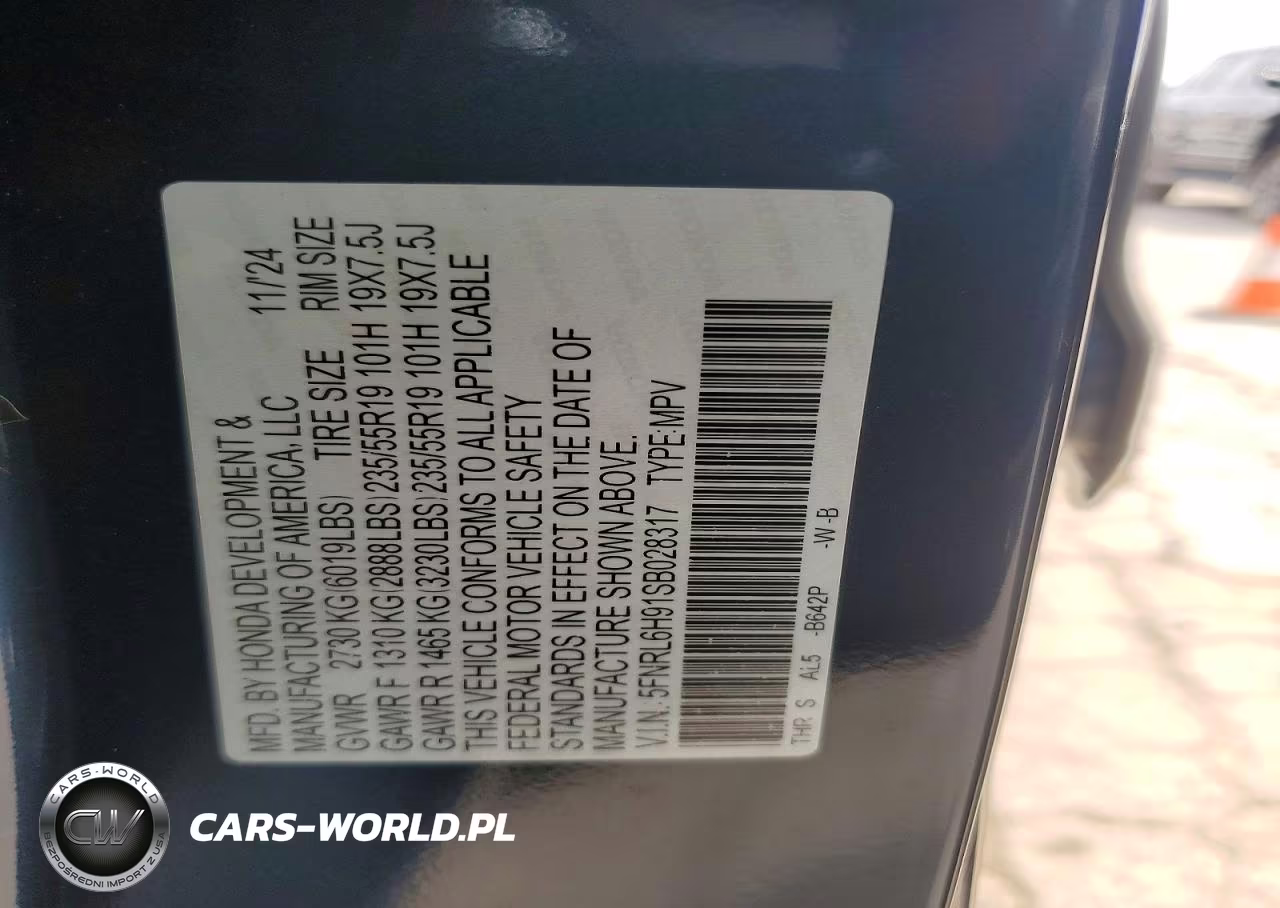 2025 Honda Odyssey Elite VIN:5FNRL6H91SB028317 - 13