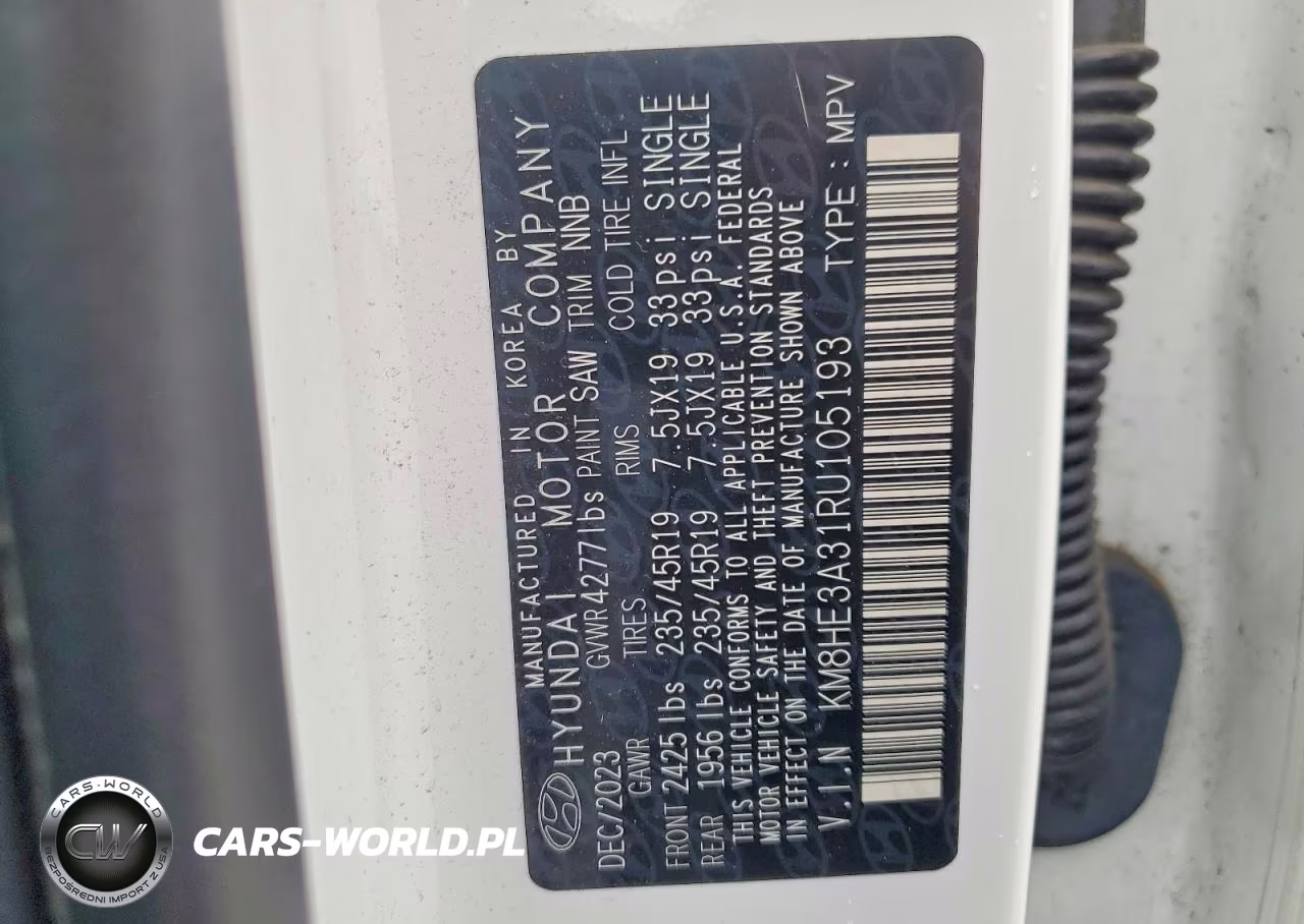 2024 Hyundai Kona Limited VIN:KM8HE3A31RU105193 - 14