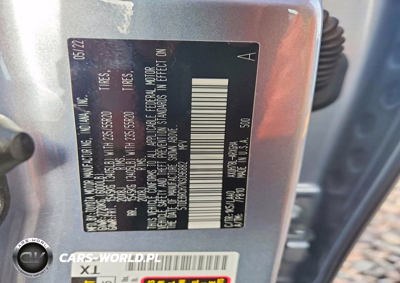2022 Toyota Highlander Hybrid Platinum VIN:5TDEBRCH7NS096882 - 13